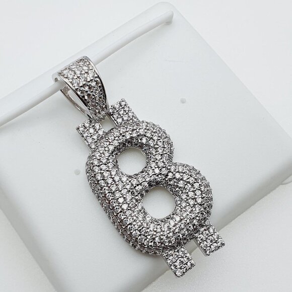 "14K Gold Plated Cubic Zircon Pendant, INUS1BR100 - Picture 6 of 9